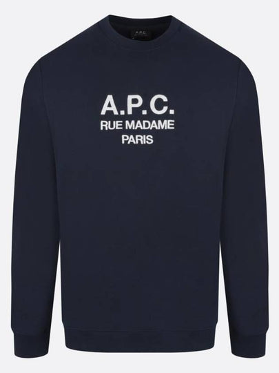 Rufus Embroidery Logo Sweatshirt Navy - A.P.C. - BALAAN 2