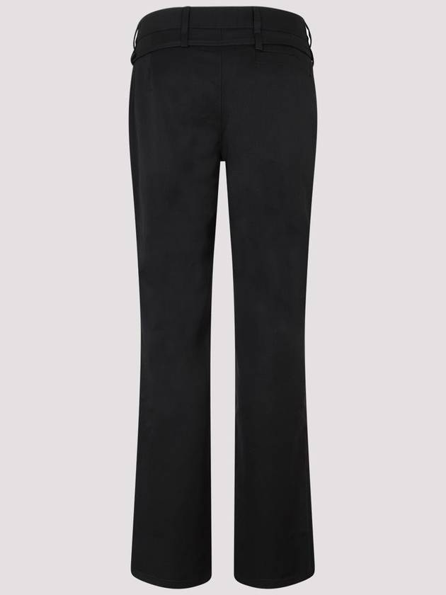 FW23 belt detail pants black 236PA061 - JACQUEMUS - BALAAN 3