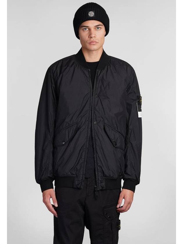 Reps R NY Bomber Jacket Black - STONE ISLAND - BALAAN 2