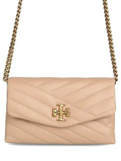 Kira Chevron Chain Long Wallet Sand - TORY BURCH - BALAAN 2