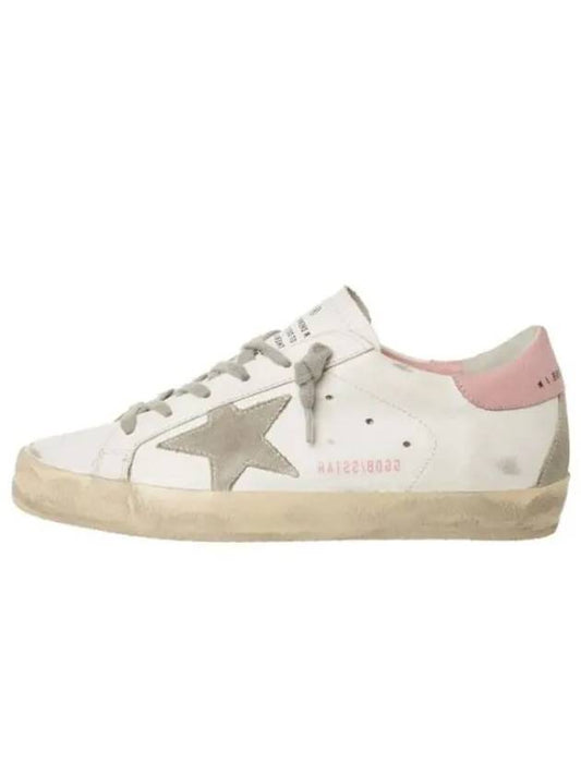 Superstar White Pink Heel Tab Sneakers - GOLDEN GOOSE - BALAAN 2