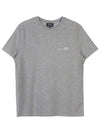 Men's Item Logo Cotton Short Sleeve T-Shirt Grey - A.P.C. - BALAAN 3