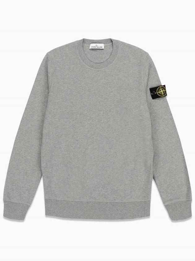 Men's Wappen Patch Sweatshirt Grey - STONE ISLAND - BALAAN 2