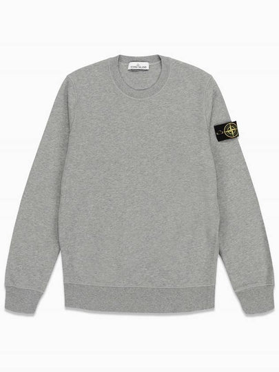 Men's Wappen Patch Sweatshirt Grey - STONE ISLAND - BALAAN 2