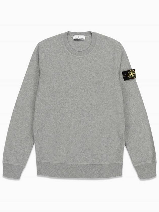 Men's Wappen Patch Sweatshirt Grey - STONE ISLAND - BALAAN 2