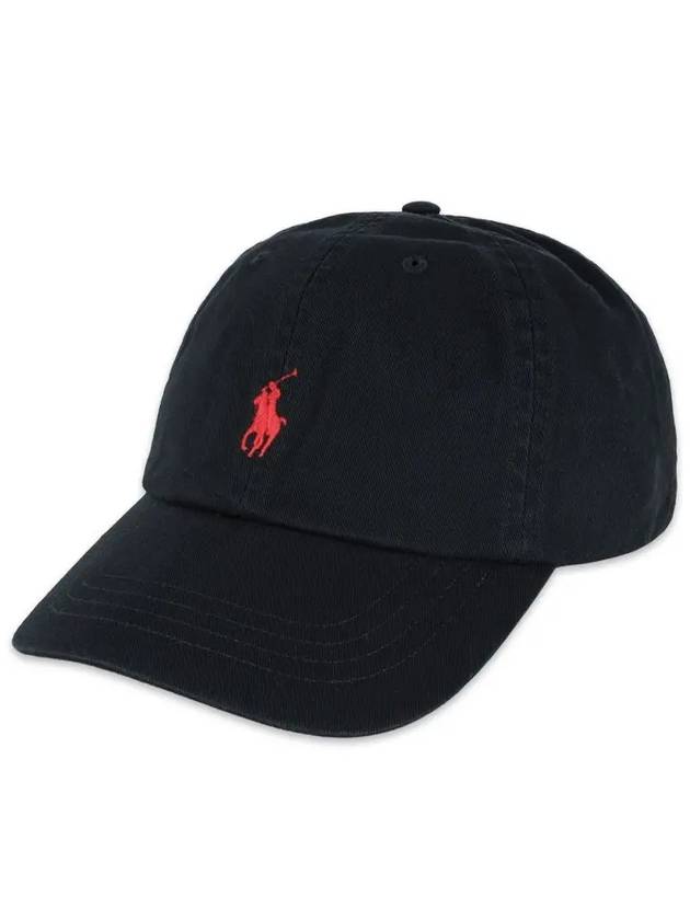 Embroidered Pony Ball Cap Black - POLO RALPH LAUREN - BALAAN 2