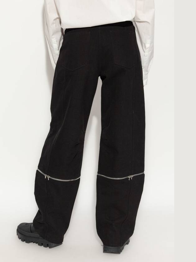 Willow Smith 2 in 1 Cotton Wide Pants Black - MONCLER - BALAAN 5