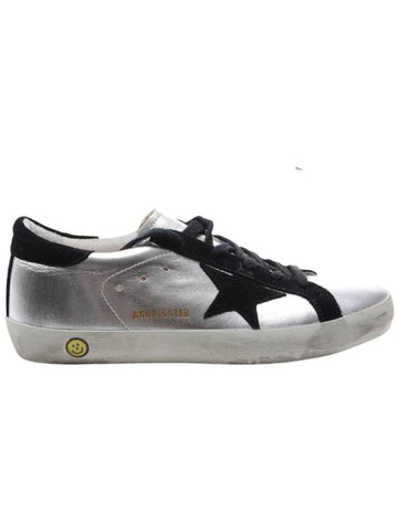 Kids Star Patch Low Top Sneakers Silver - GOLDEN GOOSE - BALAAN 1