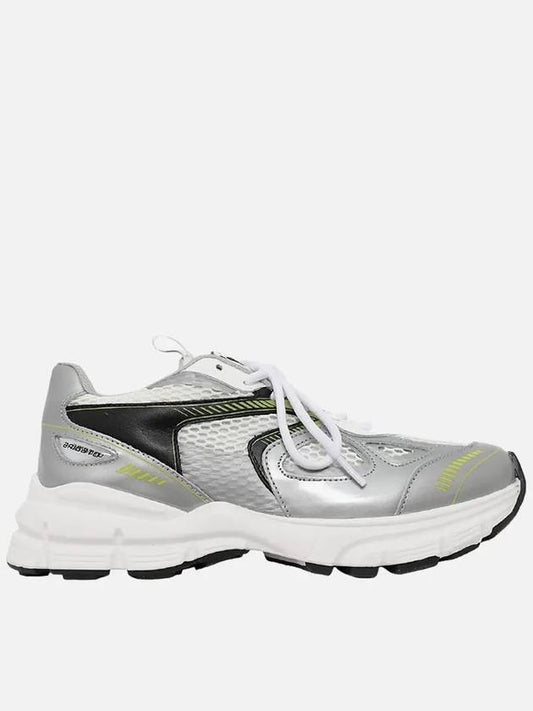 Men's Marathon Runner Low Top Sneakers Silver - AXEL ARIGATO - BALAAN 2