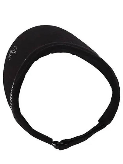 Back Ribbon Metal Embroidery Tape Visor 8721LBAFBLACK - BLACK&WHITE - BALAAN 2