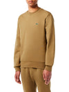 Logo Patch Crewneck Sweatshirt Brown - LACOSTE - BALAAN 3