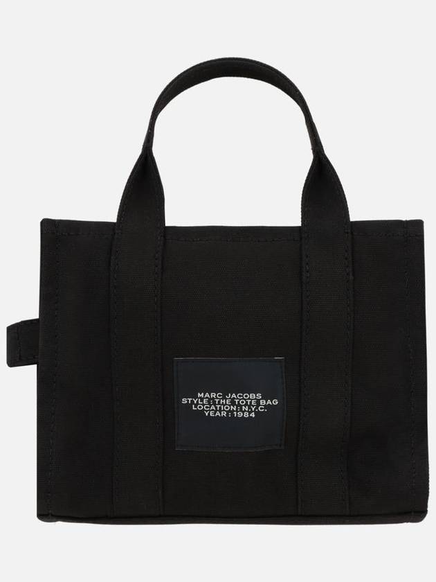 Logo Small Canvas Tote Bag Black - MARC JACOBS - BALAAN 4