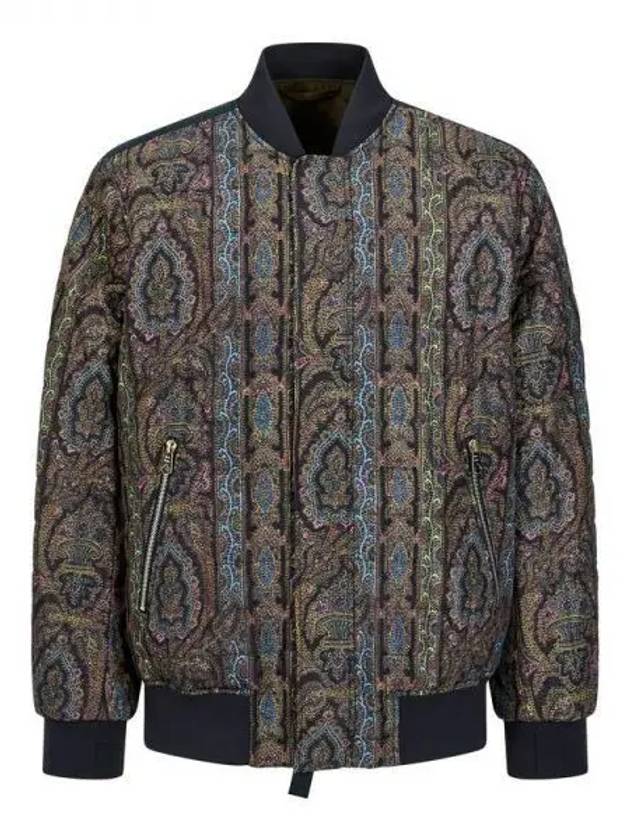 Reversible patterned bomber jacket dark khaki 271630 - PAUL SMITH - BALAAN 1