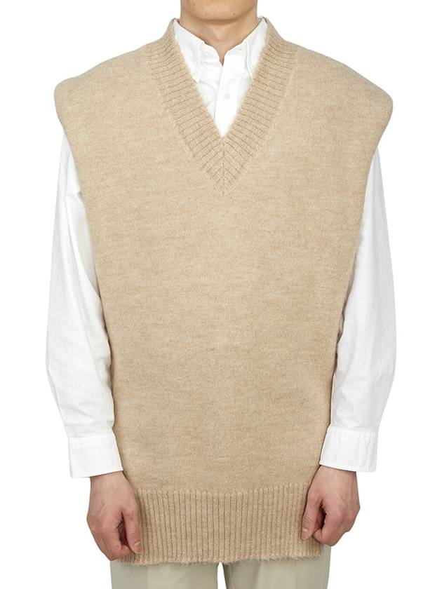 Wool Alpaca Tabard Vest Beige - MAISON MARGIELA - BALAAN 2