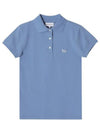 Baby Fox Patch Regular Polo Shirt Blue - MAISON KITSUNE - BALAAN 6