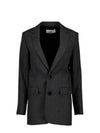 Men's Two Button Virgin Wool Blazer Jacket Grey - AMI - BALAAN 2