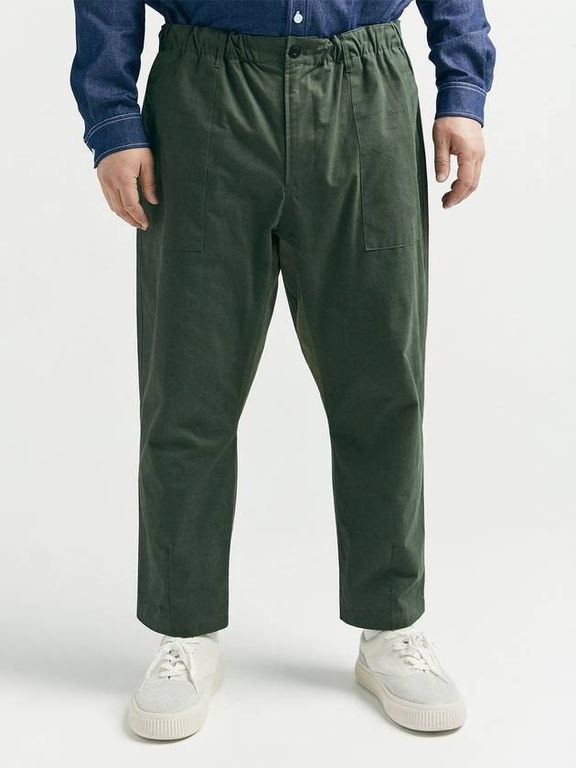 Vintage Worker Block Wide Pants Green - BOOVOOM - BALAAN 2