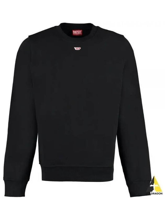 Mini D Patch Sweatshirt Black - DIESEL - BALAAN 2