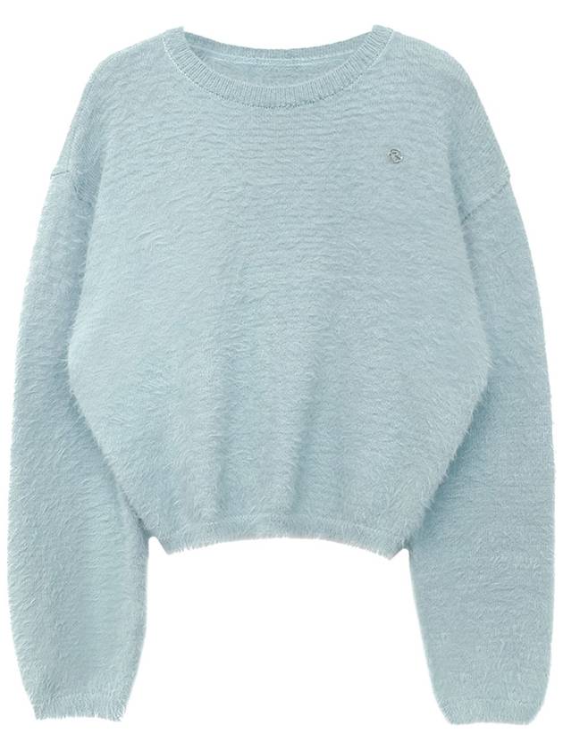 LONG HAIR SOFT SWEATER SKY BLUE - ILROZE - BALAAN 1