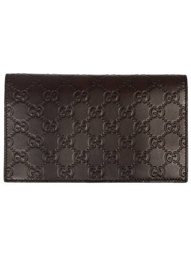 Seama Signature Clutch Long Wallet Dark Brown - GUCCI - BALAAN 1