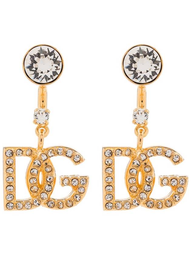 DG Logo Pendant Earrings Gold - DOLCE&GABBANA - BALAAN 2