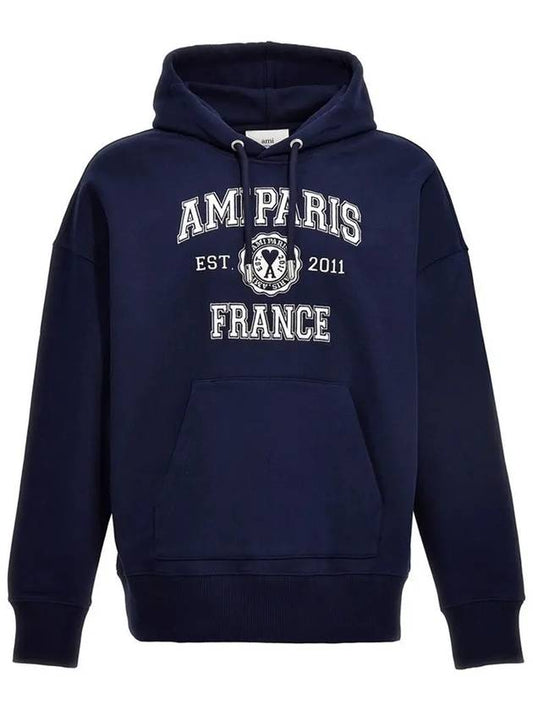 Paris France Hoodie Navy - AMI - BALAAN 2