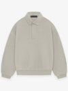 long sleeve polo sweatshirt thread jet black light heather gray - FEAR OF GOD ESSENTIALS - BALAAN 2