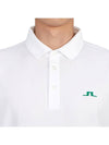 Men's Liam Regular Fit Long Sleeve PK Shirt White - J.LINDEBERG - BALAAN 7