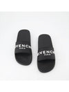 Logo Rubber Slide Slippers Black - GIVENCHY - BALAAN 2