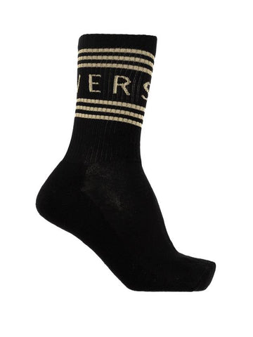 Logo Socks Black - VERSACE - BALAAN 1