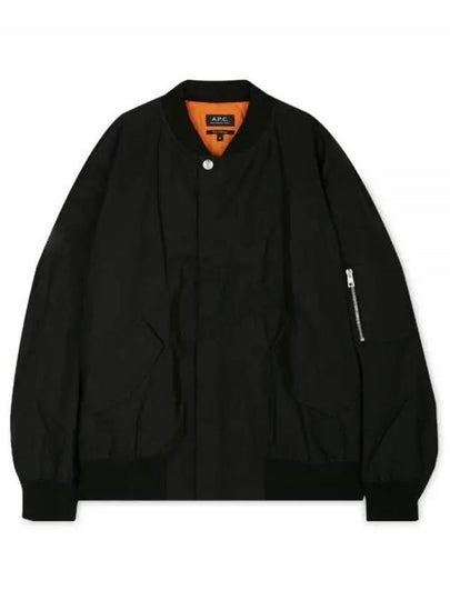 Hamilton Washed Cotton Bomber Jacket Black - A.P.C. - BALAAN 2