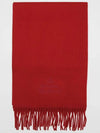 Logo Wool Fringe Muffler Red - VIVIENNE WESTWOOD - BALAAN 3