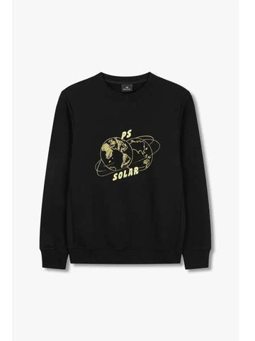 PS Solar Embroidery Cotton Sweatshirt Black - PAUL SMITH - BALAAN 1