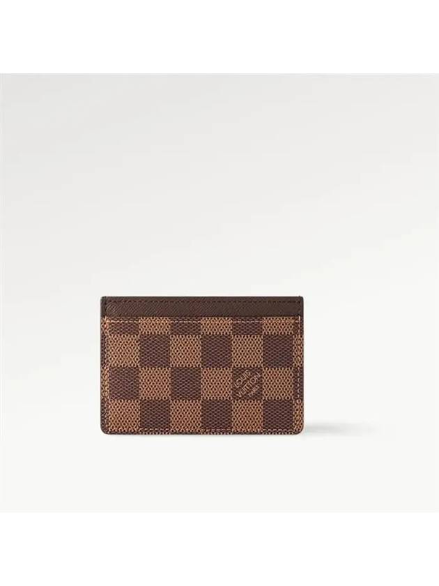 Damier Canvas Card Wallet Brown - LOUIS VUITTON - BALAAN 2