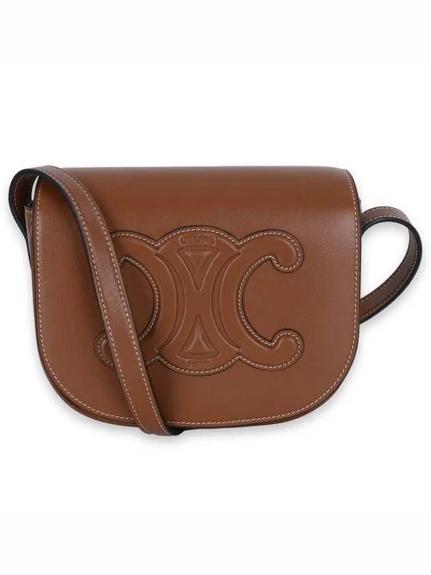 Folco Cuir Triomphe Calfskin Cross Bag Tan - CELINE - BALAAN 2