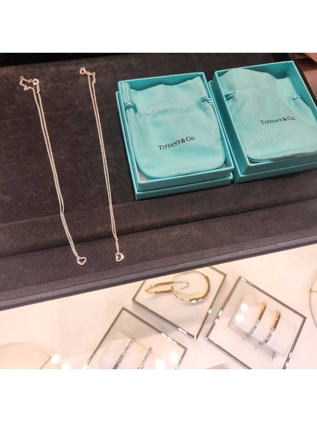 Tiffany necklace open heart pendant silver 7mm - TIFFANY & CO. - BALAAN 2