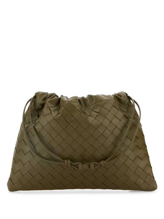 Intrecciato Medium Calfskin Bucket Bag Green - BOTTEGA VENETA - BALAAN 1