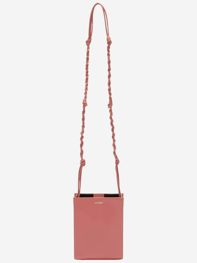 Women's Tangle Small Leather Shoulder Bag Pink - JIL SANDER - BALAAN 2