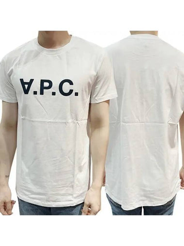 Men s VPC Velvet Logo Short Sleeve T shirt Hwayi 38967007 270942 1095690 - A.P.C. - BALAAN 1