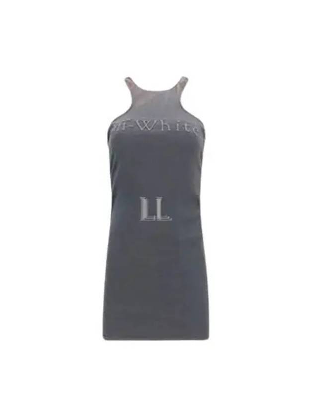 Laundry Logo Rib Sleeveless Grey - OFF WHITE - BALAAN 2