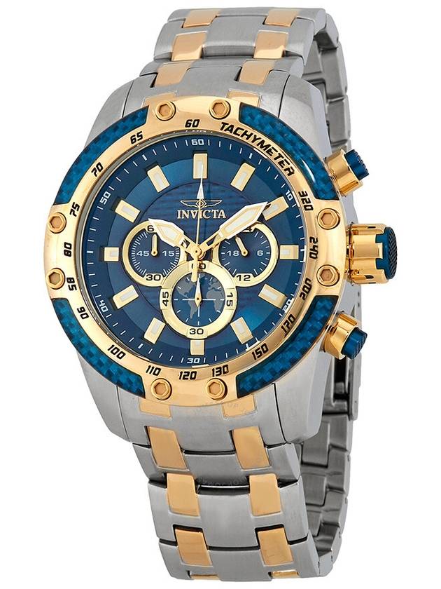 Invicta Speedway Chronograph Blue Dial Two-tone Men's Watch 25947 - INVICTA - BALAAN 1