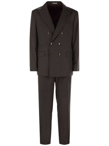 Set with chest and half jacket and leisure-fit trousers with pleats - BRUNELLO CUCINELLI - BALAAN 1