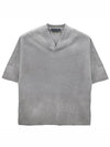 125SP244213F 123 Essential Spring Logo V-neck Short Sleeve T-shirt Dark Heather Gray Men’s T-shirt TLS - FEAR OF GOD - BALAAN 1