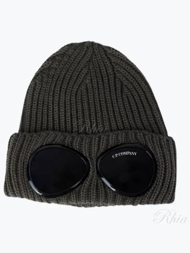 Signature Goggles Wool Beanie Grey - CP COMPANY - BALAAN 2