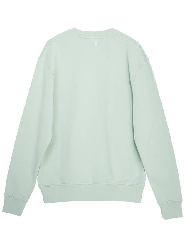 Small Heart Logo Sweatshirt Mint Green - AMI - BALAAN 3