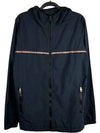 Striped Zipper Pocket Hooded Jacket Navy - PAUL SMITH - BALAAN 2