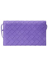 Intrecciato Strap Long Wallet Purple - BOTTEGA VENETA - BALAAN 1