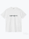 Script Short Sleeve T-Shirt White - CARHARTT WIP - BALAAN 2