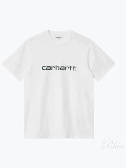 Script Short Sleeve T-Shirt White - CARHARTT WIP - BALAAN 2