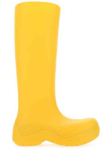 Rubber High Puddle Rain Boots Egg York - BOTTEGA VENETA - BALAAN.